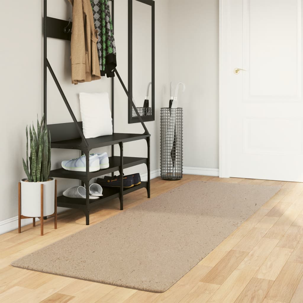 vidaXL Vloerkleed HUARTE laagpolig zacht wasbaar 60x110 cm antraciet