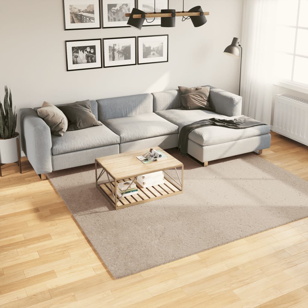 vidaXL Vloerkleed HUARTE laagpolig zacht wasbaar 60x110 cm antraciet