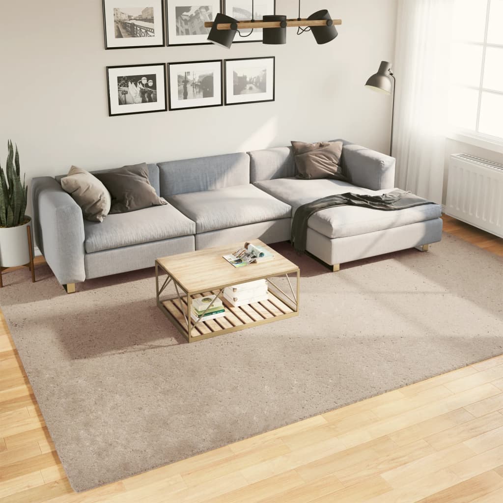 vidaXL Vloerkleed HUARTE laagpolig zacht wasbaar 60x110 cm antraciet