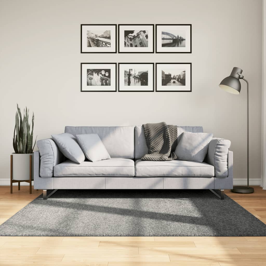 vidaXL Vloerkleed PAMPLONA shaggy hoogpolig modern 100x200 cm beige