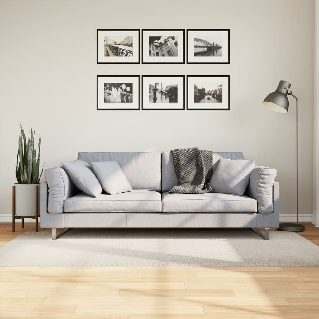 vidaXL Vloerkleed IZA laagpolig Scandinavisch 80x150 cm antraciet