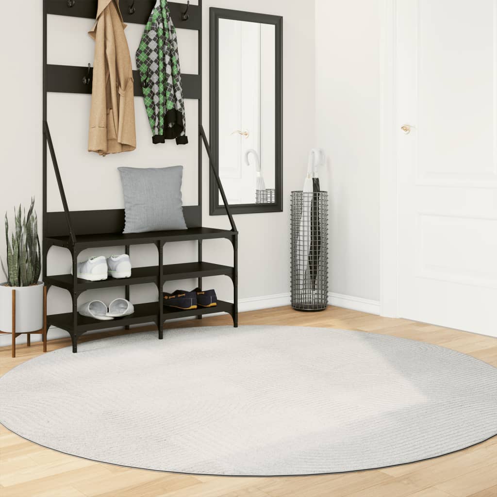 vidaXL Vloerkleed IZA laagpolig Scandinavisch 80x150 cm antraciet