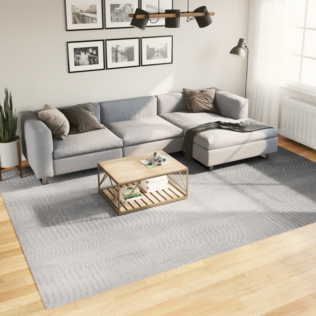 vidaXL Vloerkleed IZA laagpolig Scandinavisch 80x150 cm antraciet