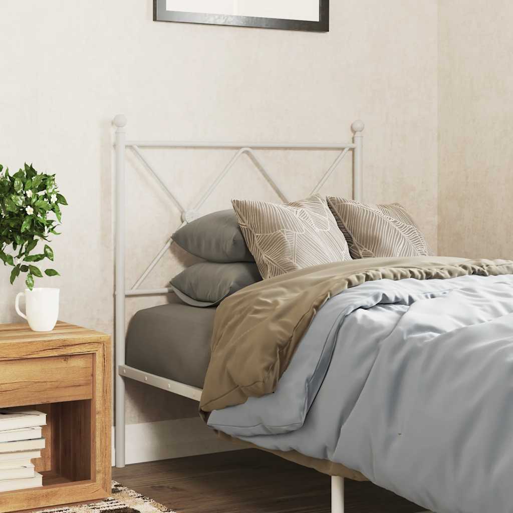 vidaXL Replacement Headboard 75 cm Metal Black