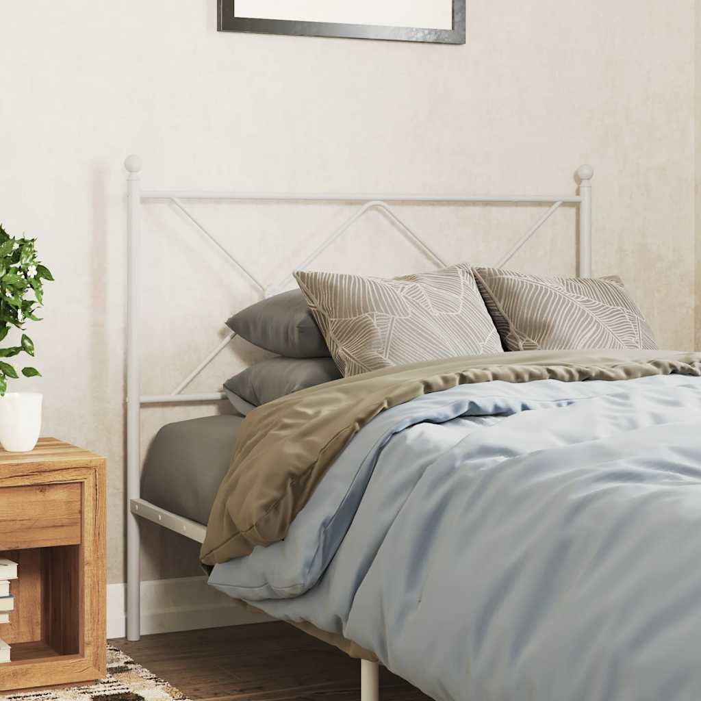 vidaXL Replacement Headboard 75 cm Metal Black