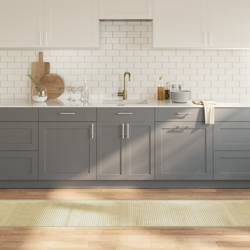 vidaXL Vloerkleed rechthoekig 60x100 cm bamboe zwart