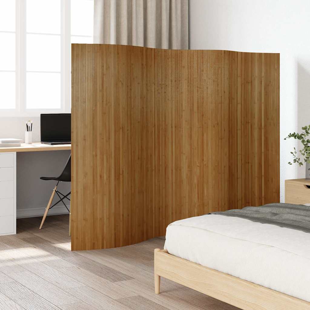 vidaXL Kamerscherm breedte 250 cm hoogte 165 cm bamboe natuurlijk