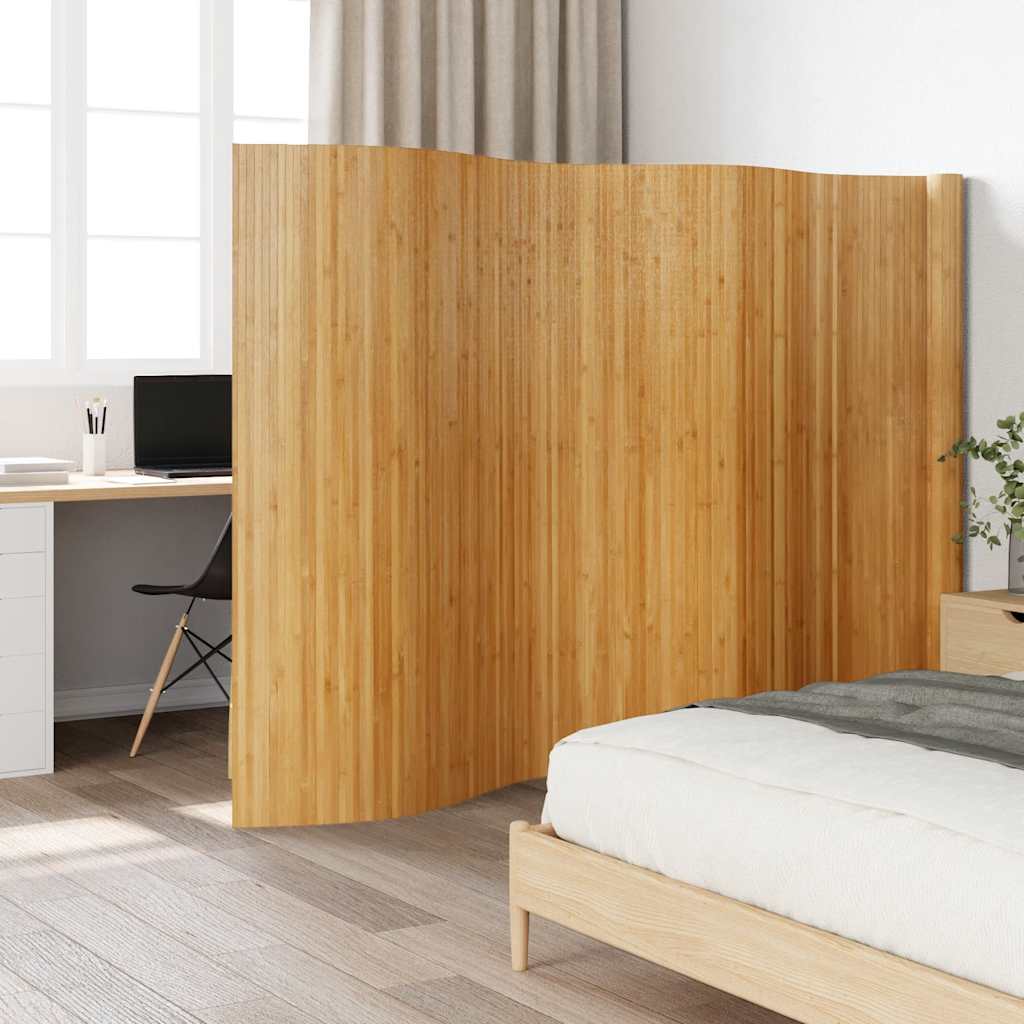 vidaXL Kamerscherm breedte 250 cm hoogte 165 cm bamboe natuurlijk
