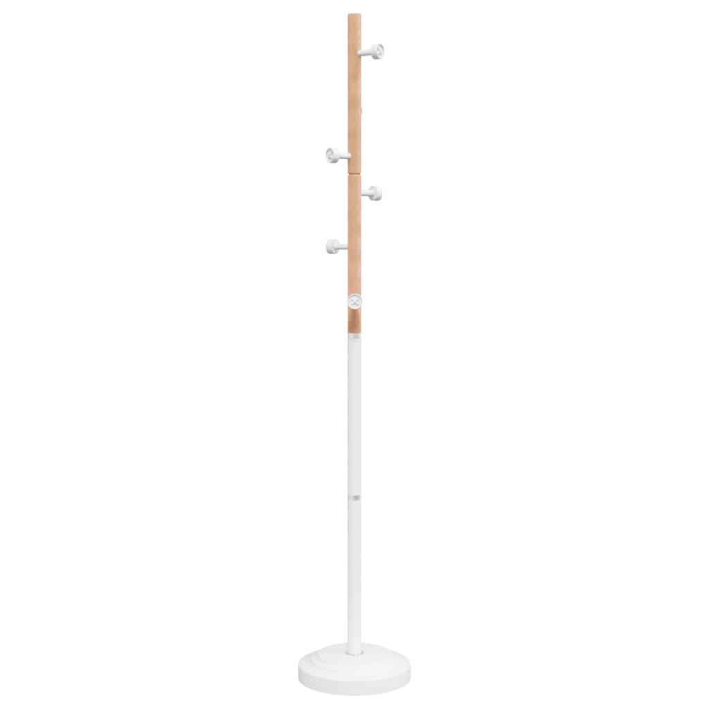 vidaXL Coat Rack 177 cm Powder-Coated Iron Black