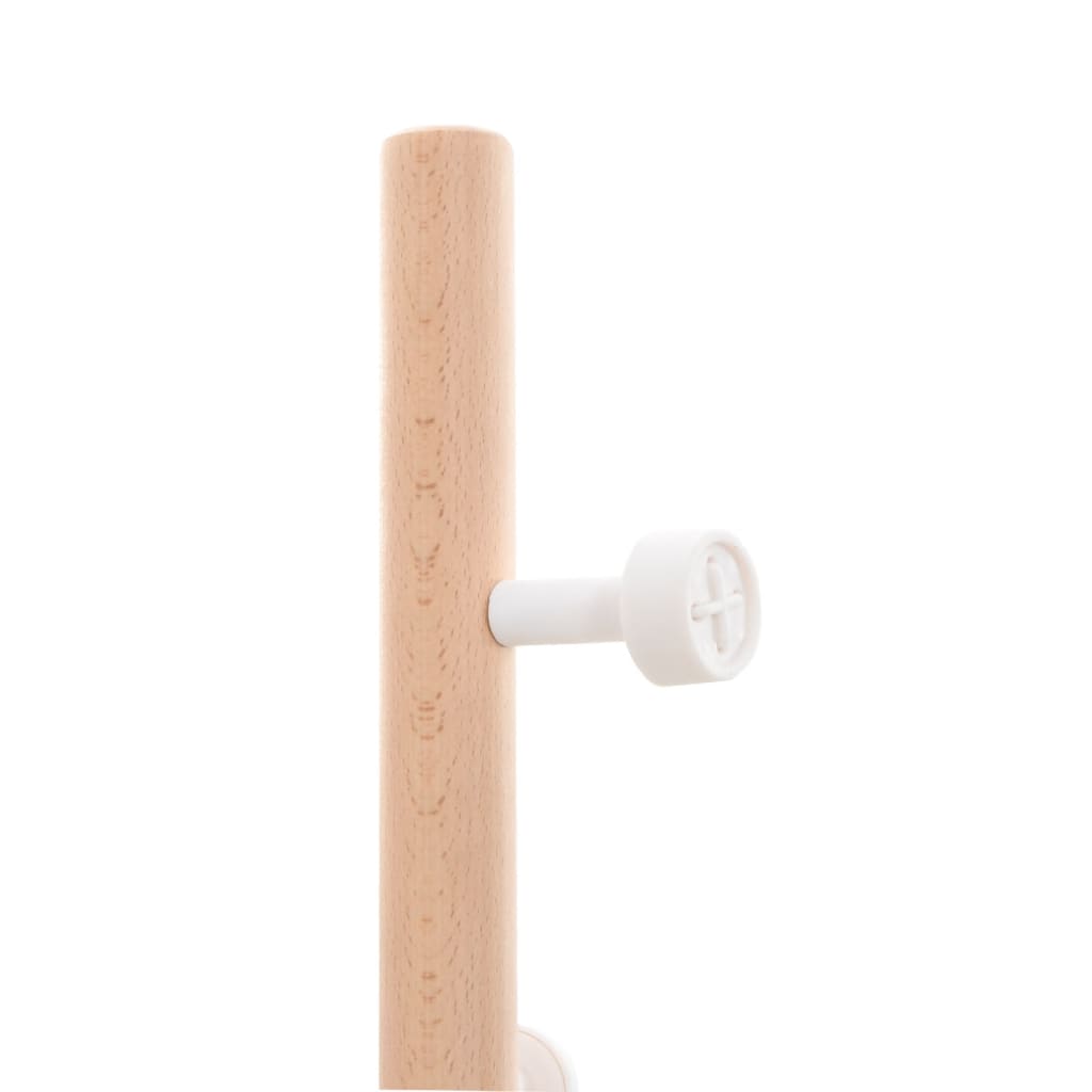 vidaXL Coat Rack 177 cm Powder-Coated Iron Black