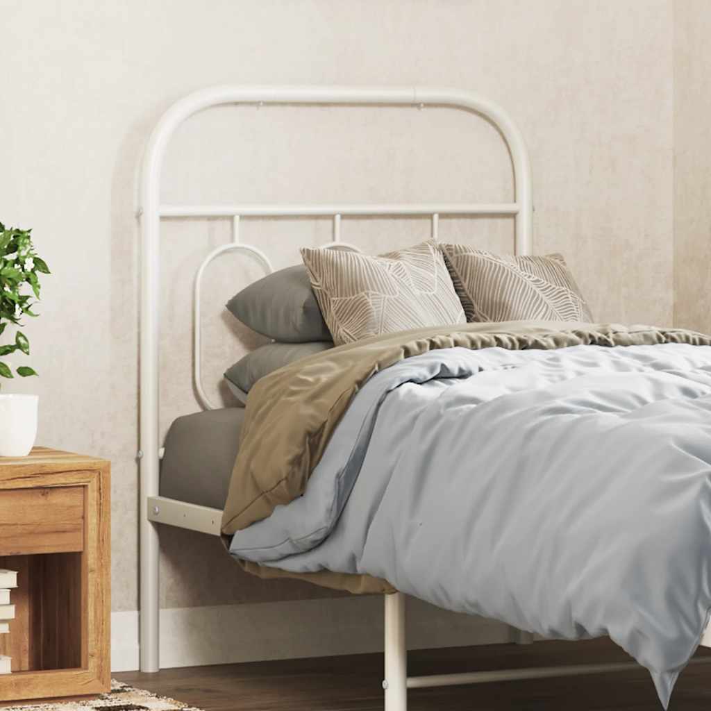 vidaXL Replacement Headboard 75 cm Metal Black
