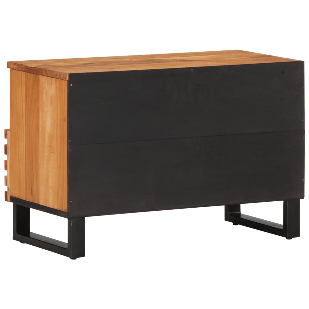 vidaXL TV Cabinet 70x34x46 cm Solid Acacia Wood