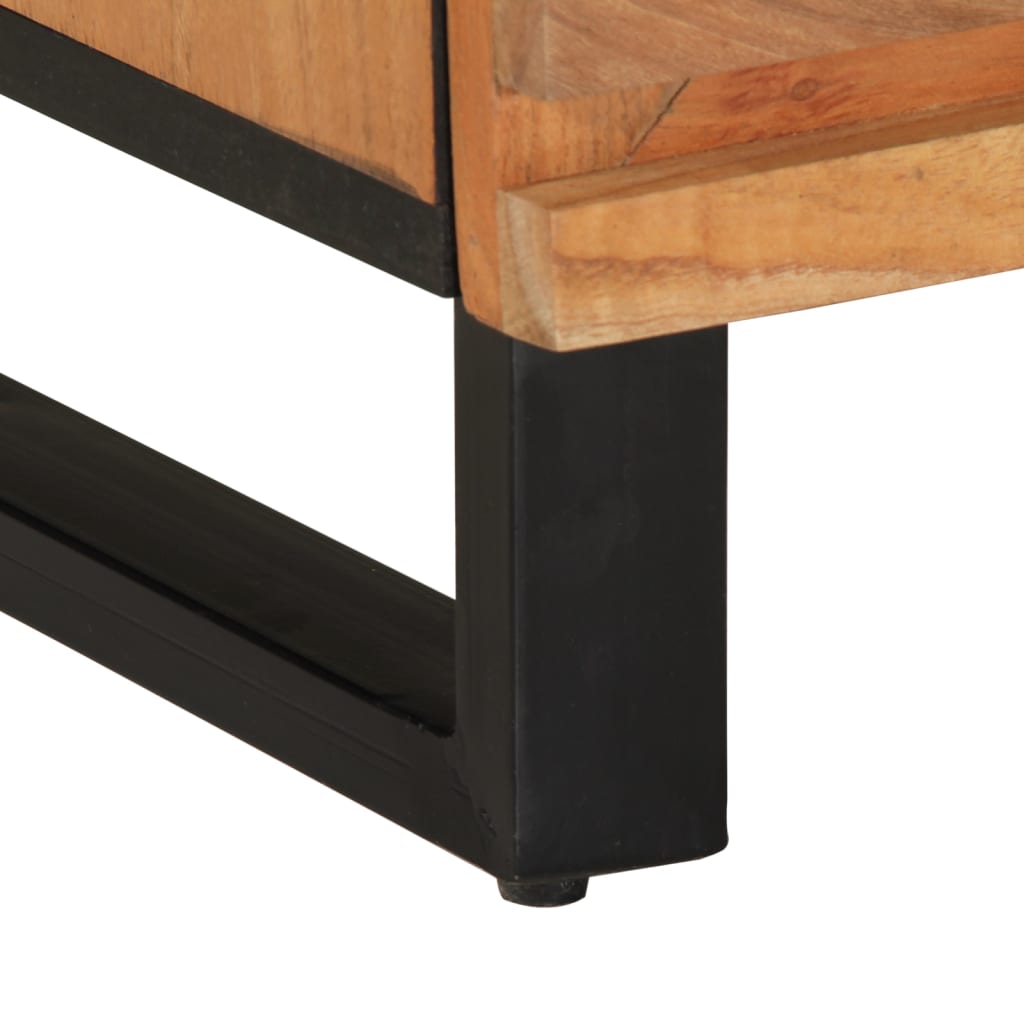 vidaXL TV Cabinet 70x34x46 cm Solid Acacia Wood