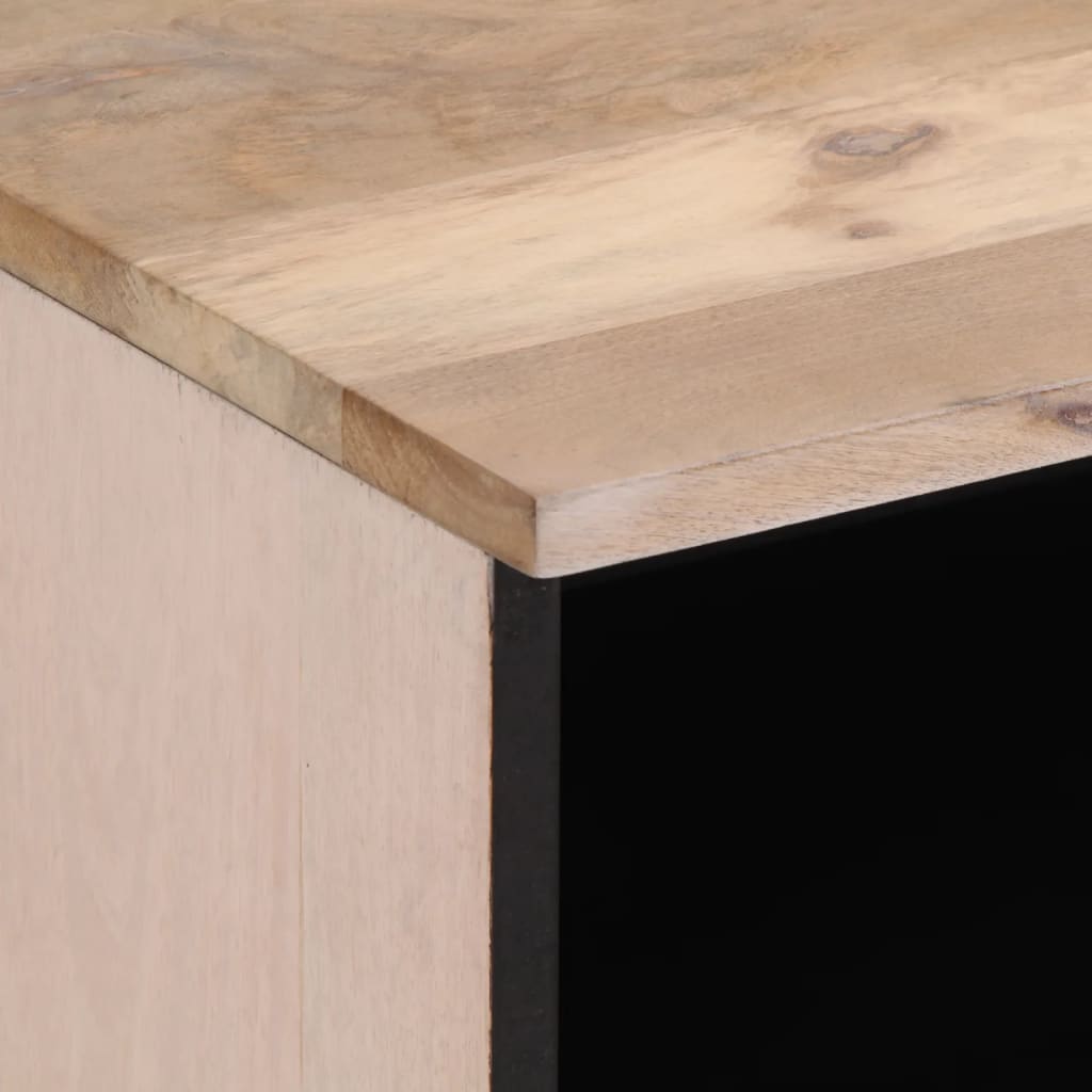vidaXL Bedside Cabinets 2 pcs 40x34x46 cm solid rough mango wood