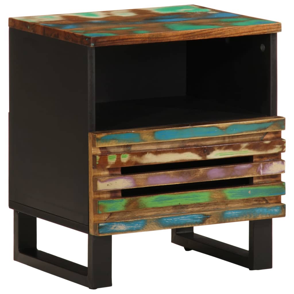 vidaXL Bedside Cabinets 2 pcs 40x34x46 cm solid rough mango wood