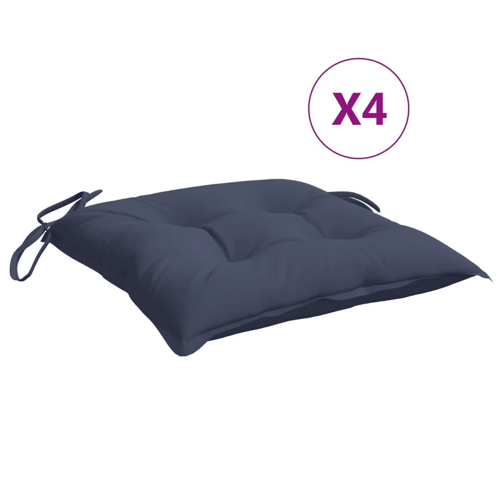 vidaXL Stoelkussens 2 st 40x40x7 cm oxford stof antracietkleurig