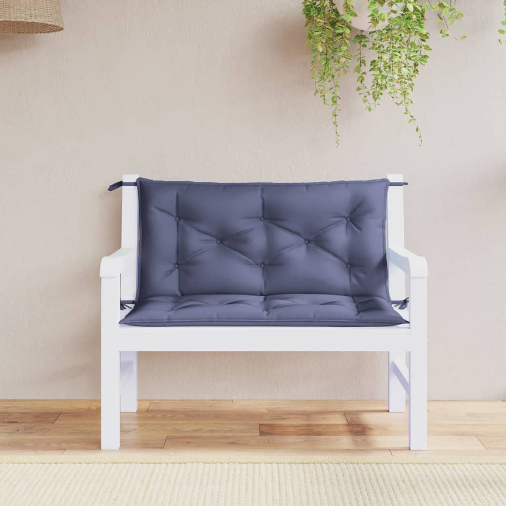 vidaXL Garden Bench Cushions 2 pcs 100x50x7 cm oxford fabric anthracite