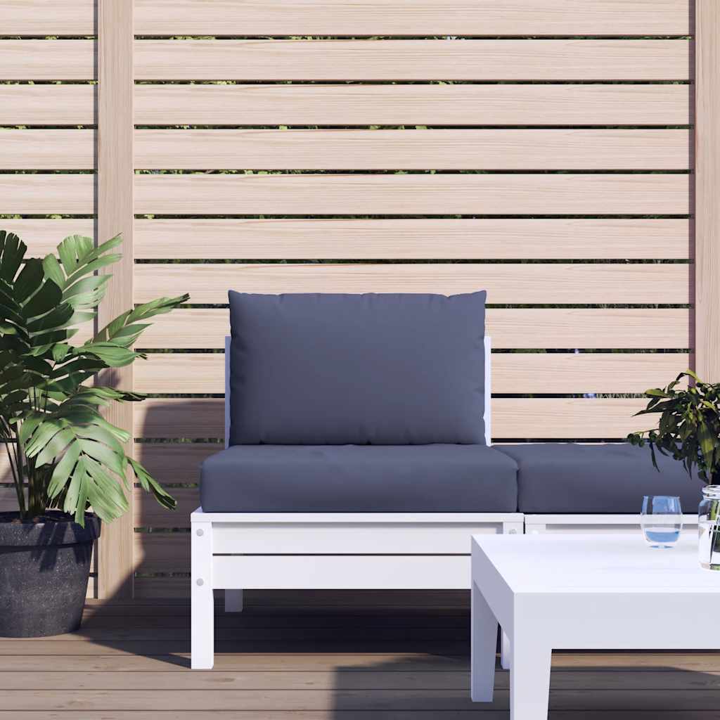 vidaXL Palletkussens 2 st stof antraciet
