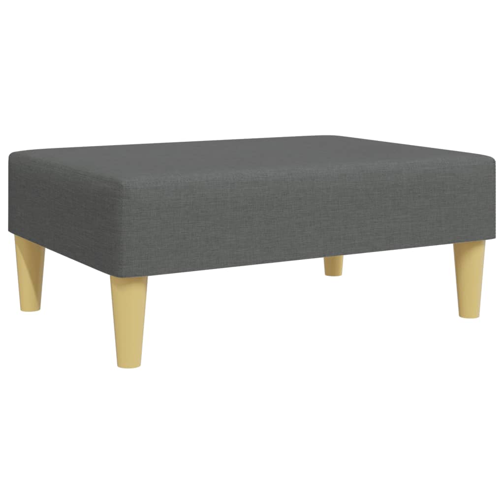 vidaXL Voetenbank 77x55x31 cm stof lichtgrijs