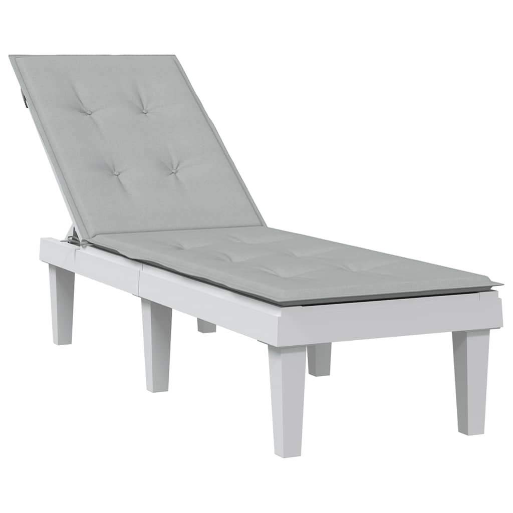 vidaXL Terrasstoelkussen (75+105)x50x3 cm stof gemêleerd antraciet