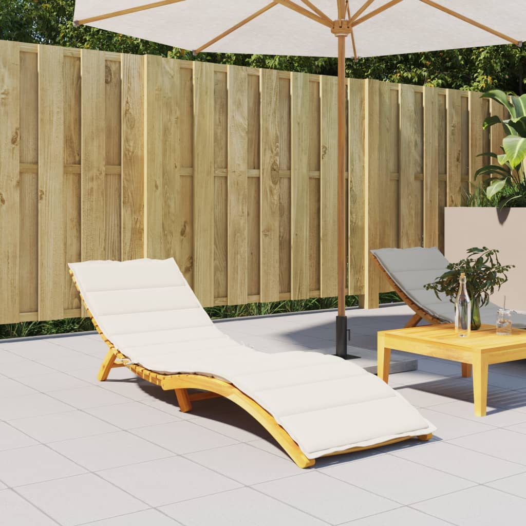 vidaXL Sun Lounger Cushion 200x50x4 cm Fabric Mélange Anthracite