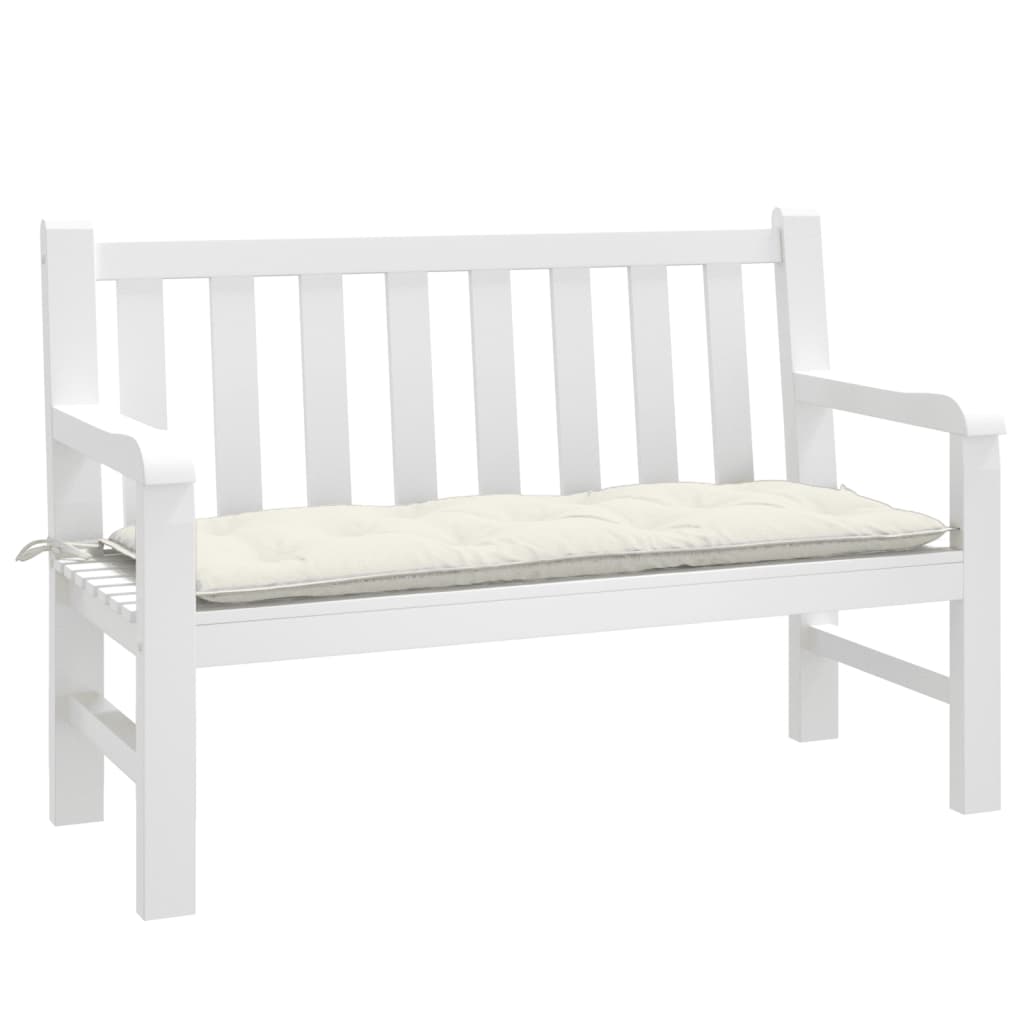 vidaXL Tuinbankkussen 100x50x7 cm stof gemêleerd antracietkleurig