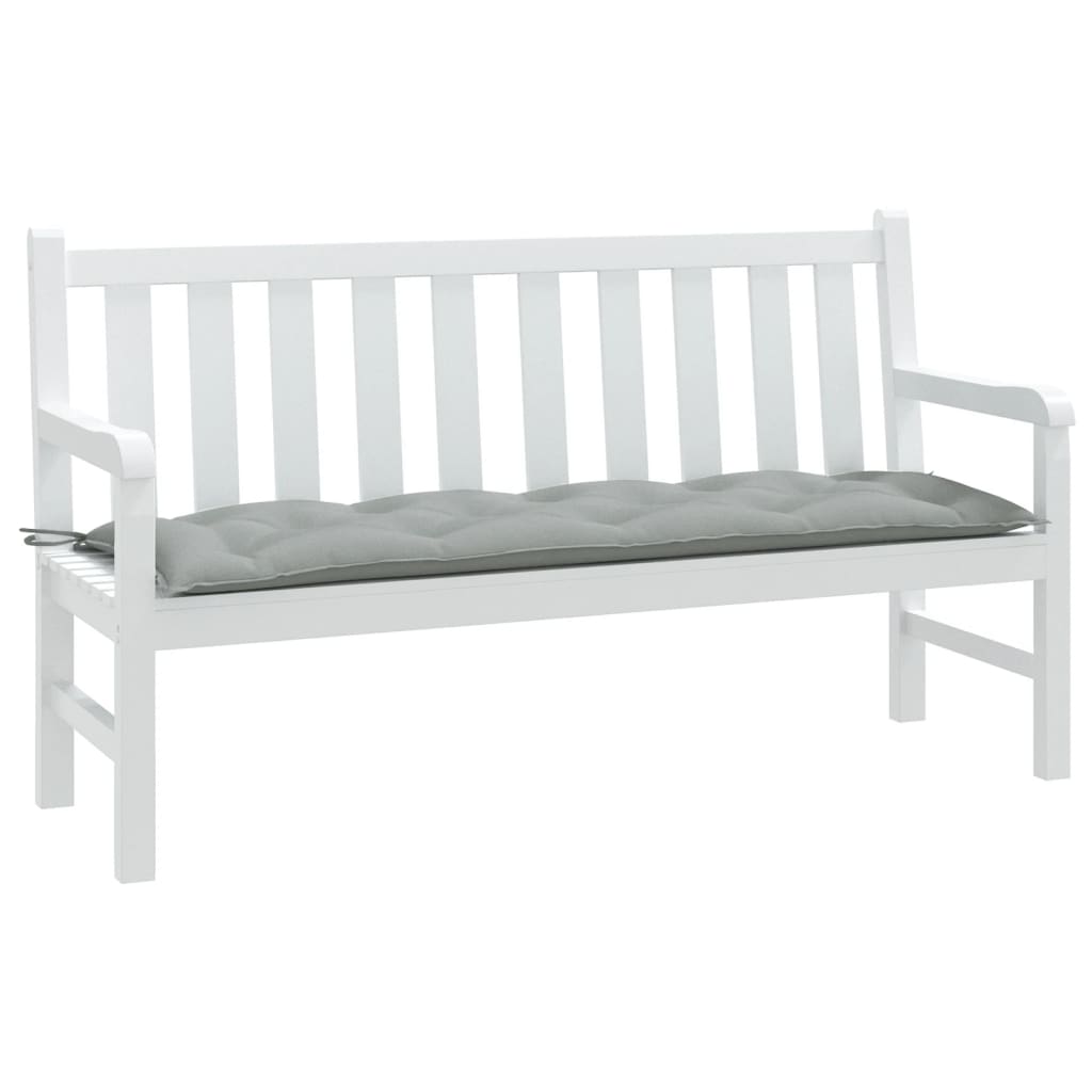 vidaXL Tuinbankkussen 100x50x7 cm stof gemêleerd antracietkleurig