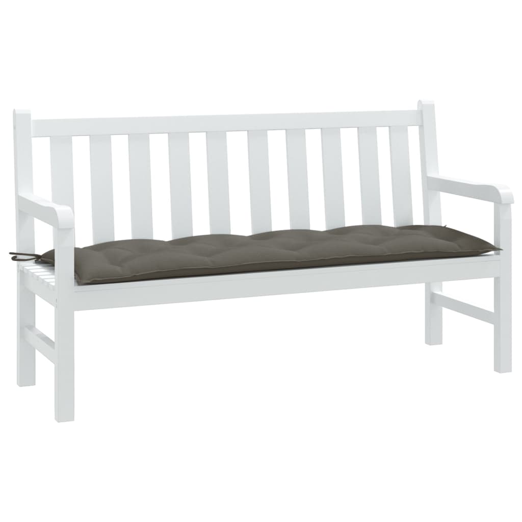 vidaXL Tuinbankkussen 100x50x7 cm stof gemêleerd antracietkleurig