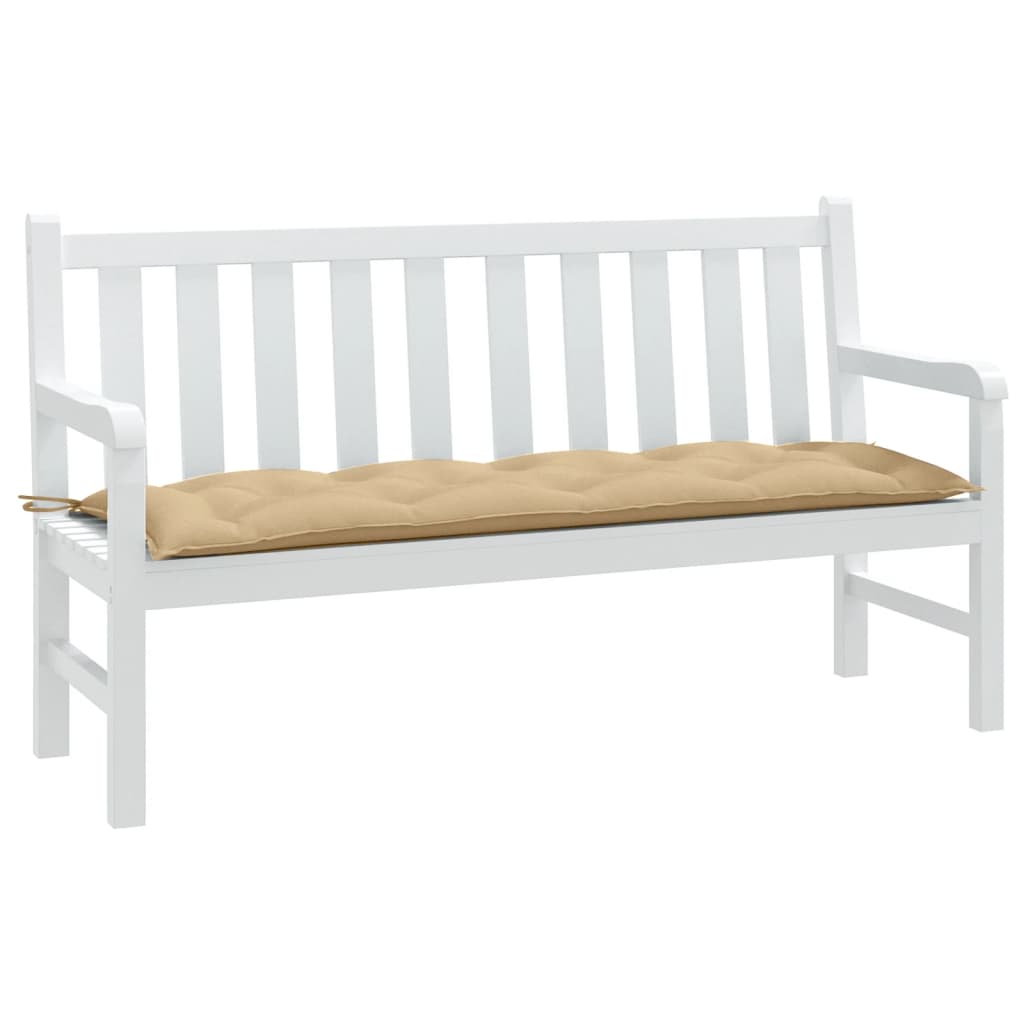 vidaXL Tuinbankkussen 100x50x7 cm stof gemêleerd antracietkleurig