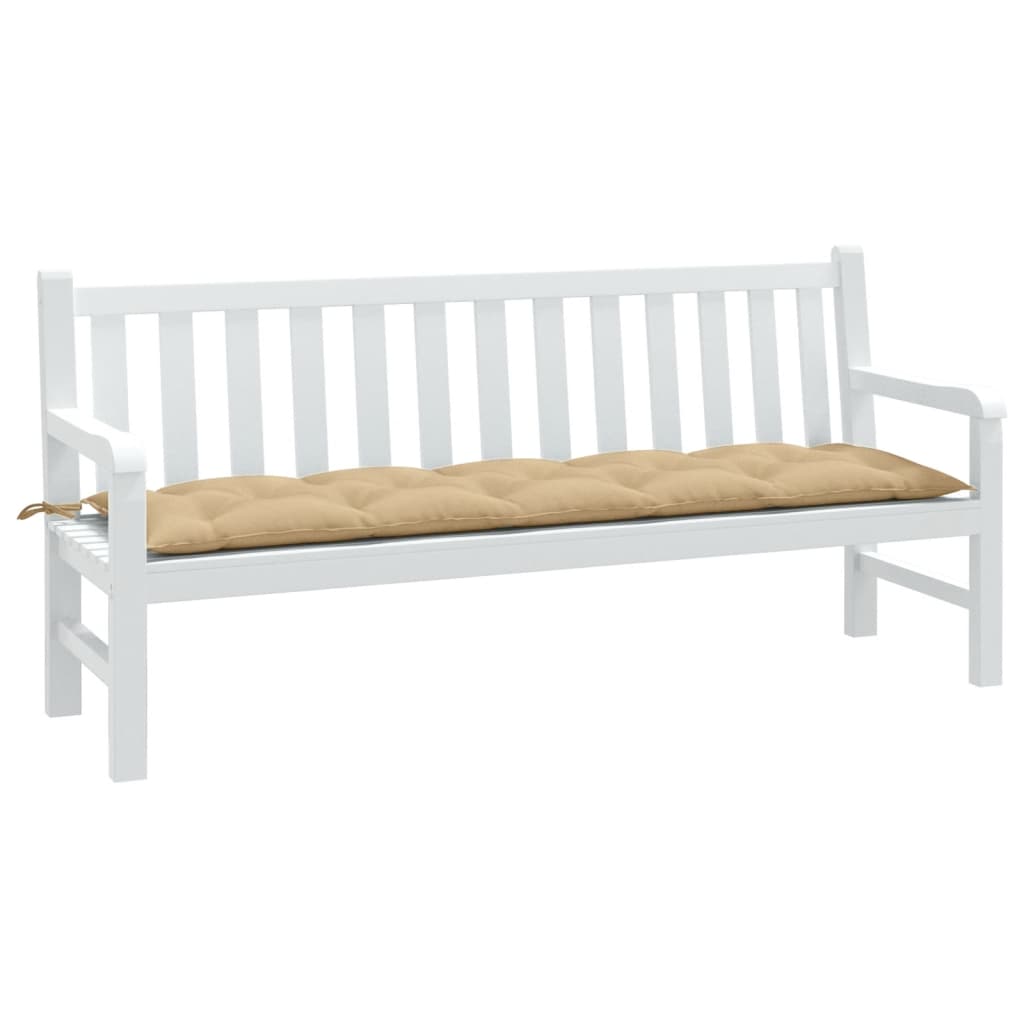 vidaXL Tuinbankkussen 100x50x7 cm stof gemêleerd antracietkleurig