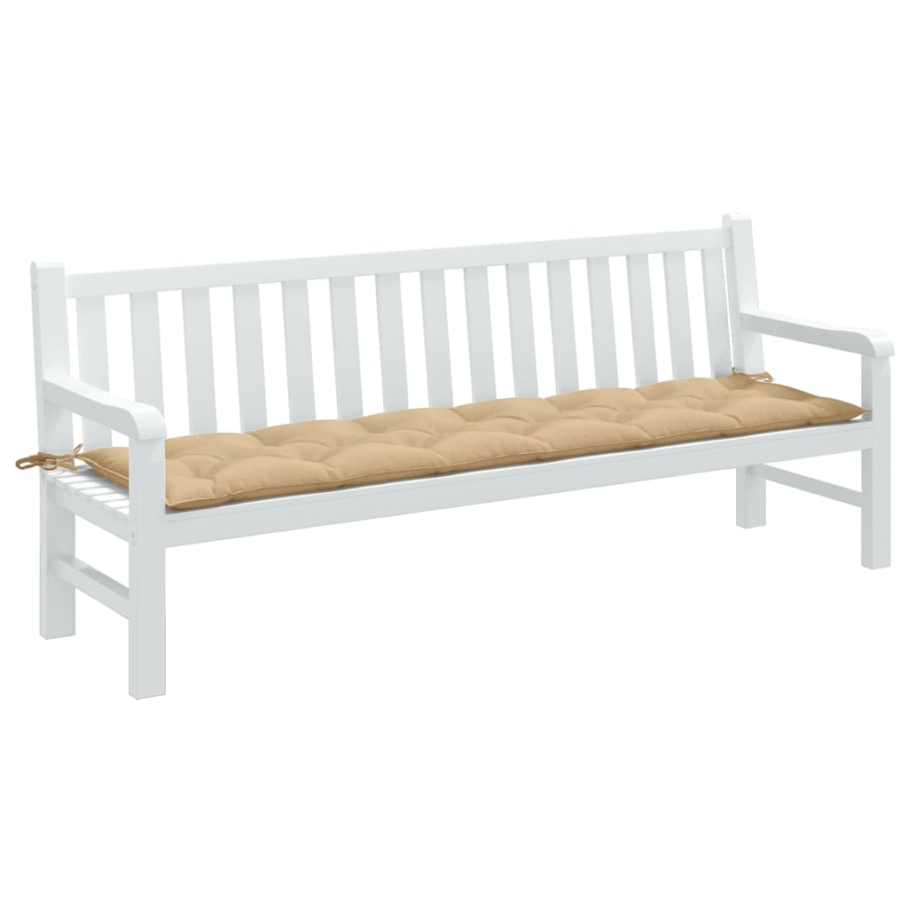 vidaXL Tuinbankkussen 100x50x7 cm stof gemêleerd antracietkleurig