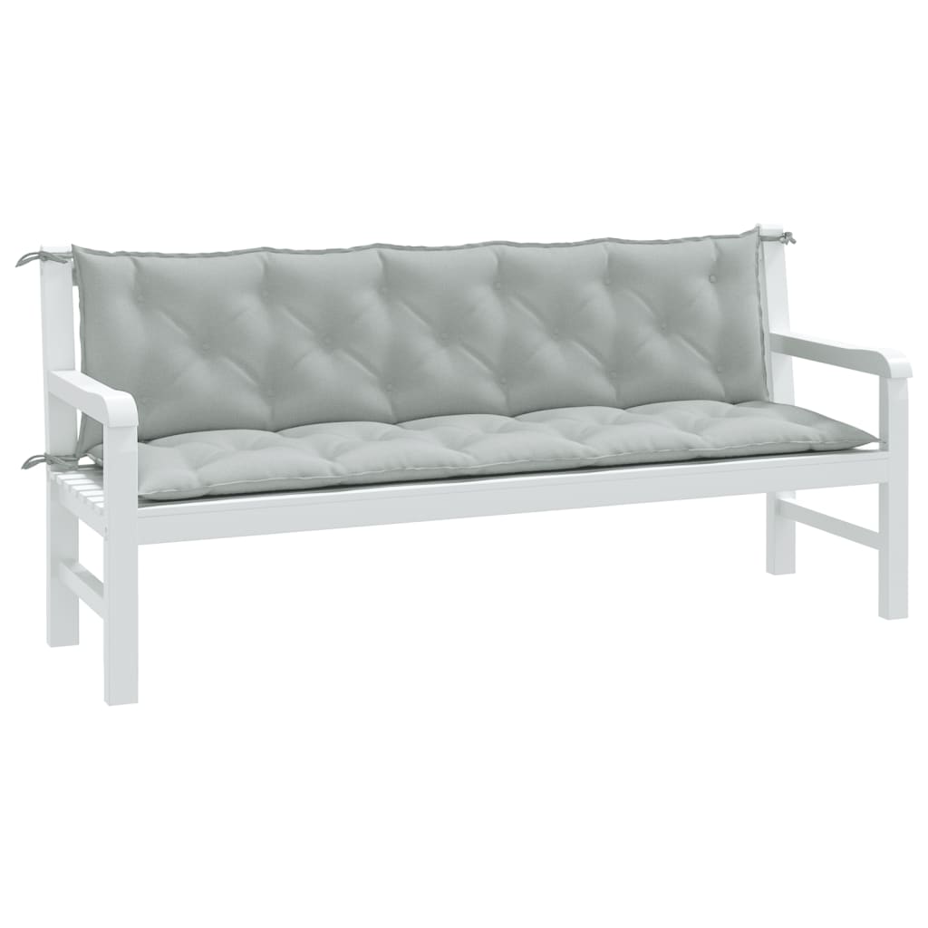 vidaXL Garden Bench Cushions 2 pcs 100x50x7 cm Fabric Speckled Anthracite