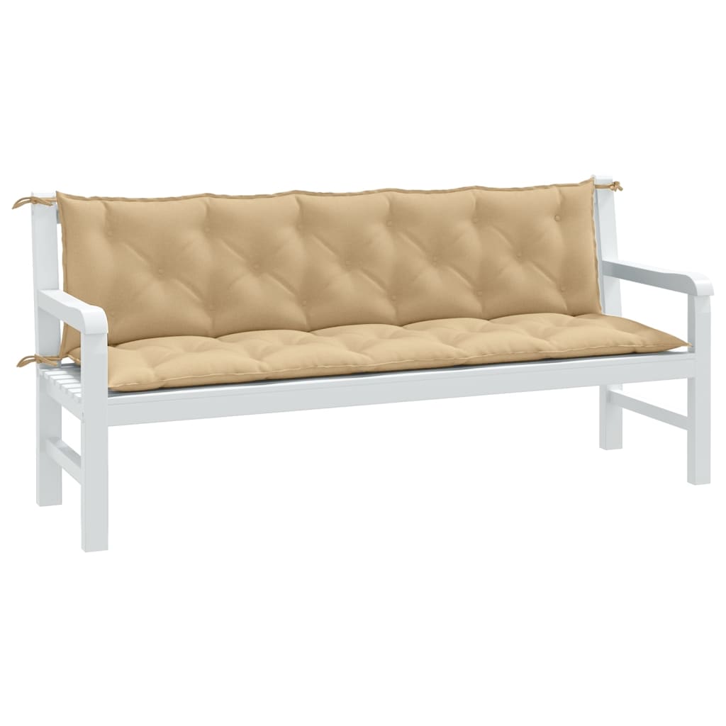 vidaXL Garden Bench Cushions 2 pcs 100x50x7 cm Fabric Speckled Anthracite