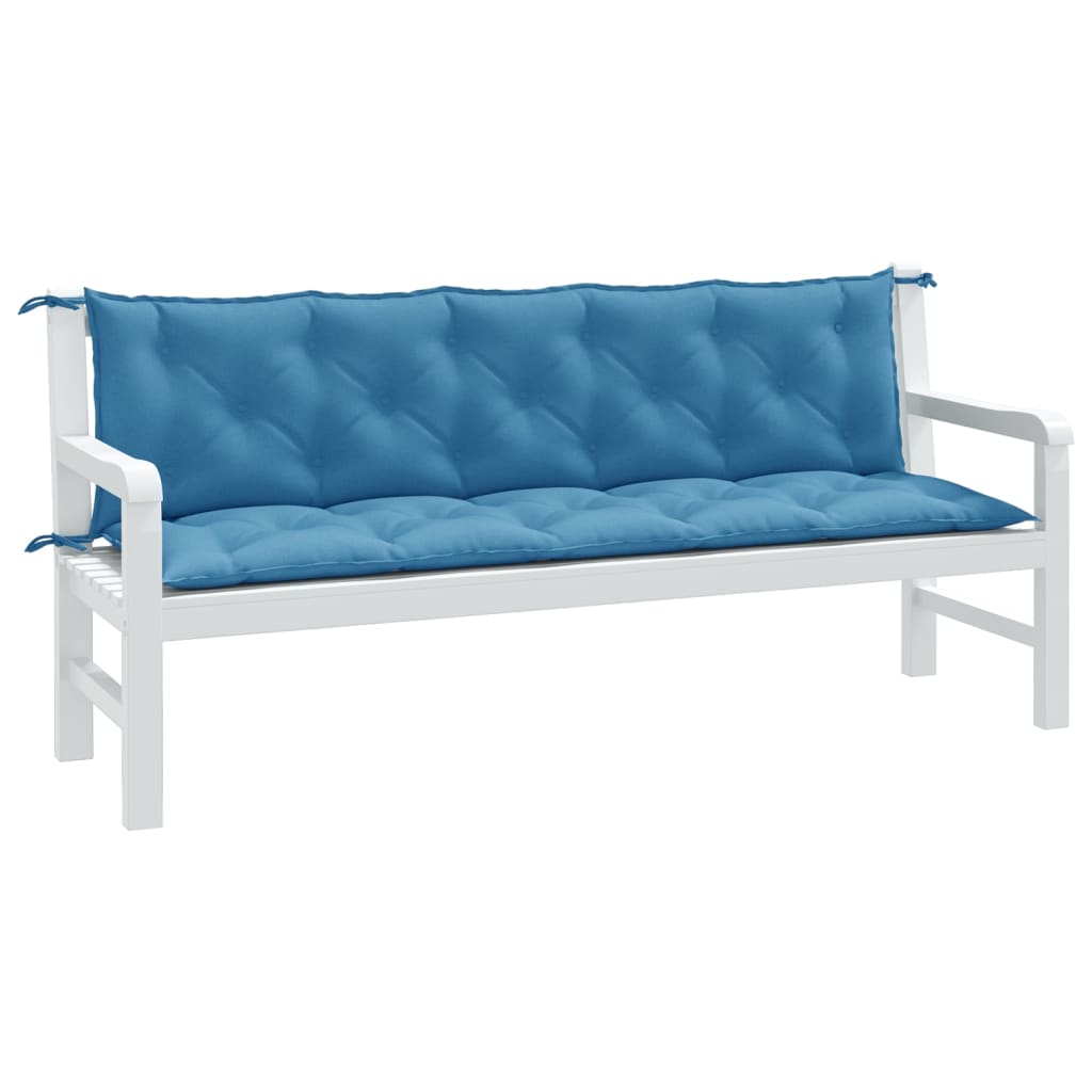 vidaXL Garden Bench Cushions 2 pcs 100x50x7 cm Fabric Speckled Anthracite