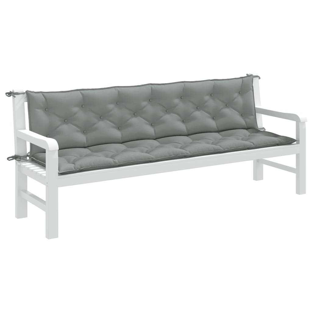 vidaXL Garden Bench Cushions 2 pcs 100x50x7 cm Fabric Speckled Anthracite