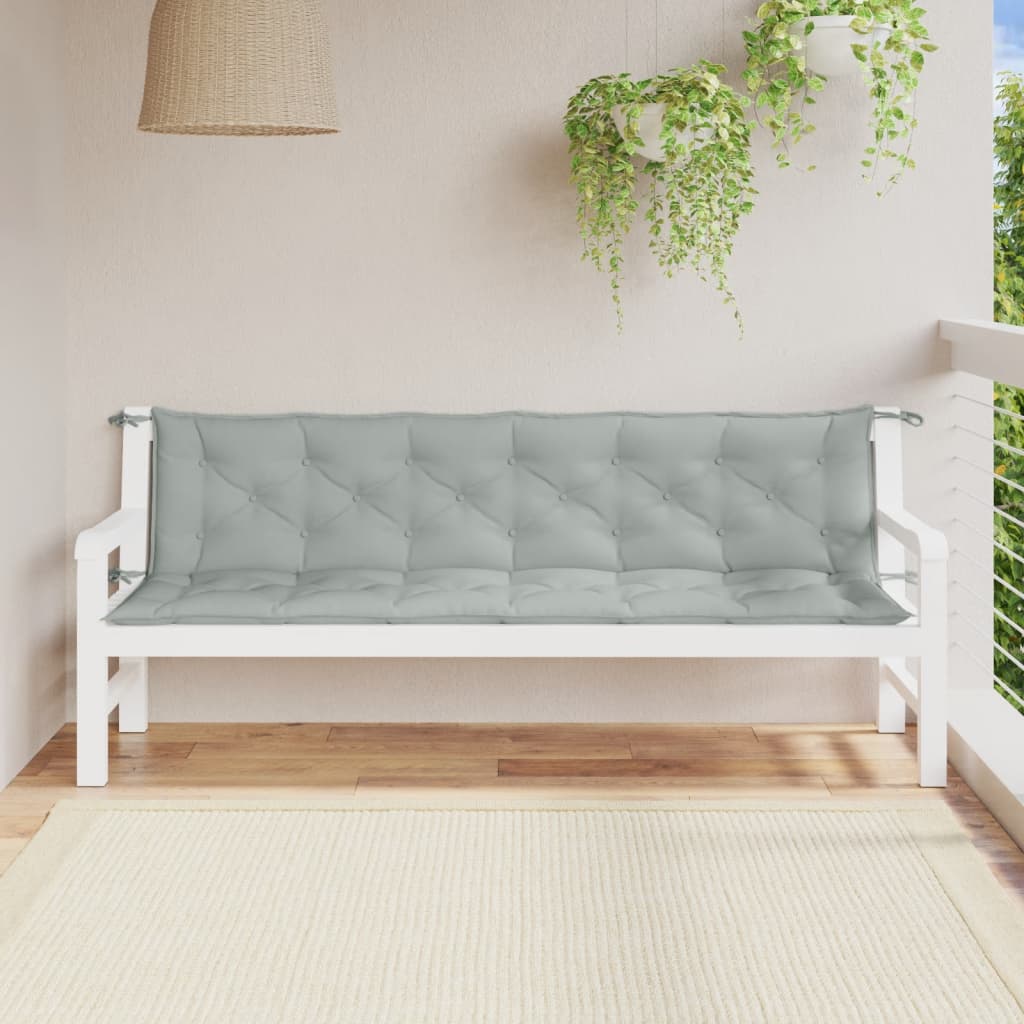 vidaXL Garden Bench Cushions 2 pcs 100x50x7 cm Fabric Speckled Anthracite