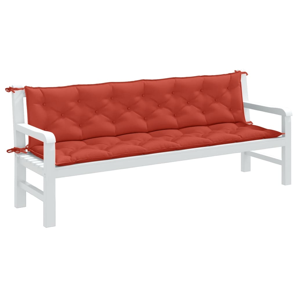 vidaXL Garden Bench Cushions 2 pcs 100x50x7 cm Fabric Speckled Anthracite