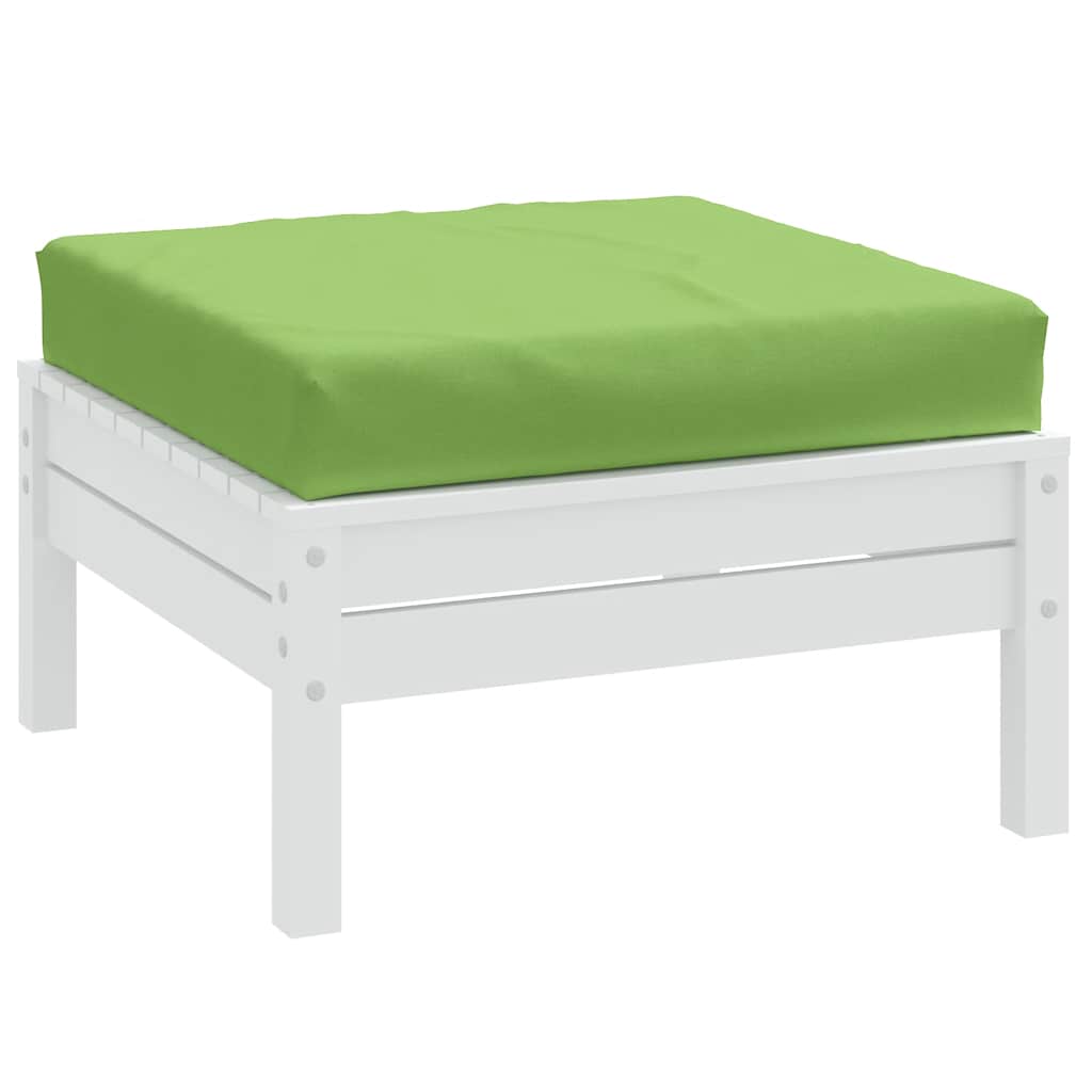 vidaXL Palletkussens 2 st stof gemêleerd antracietkleurig