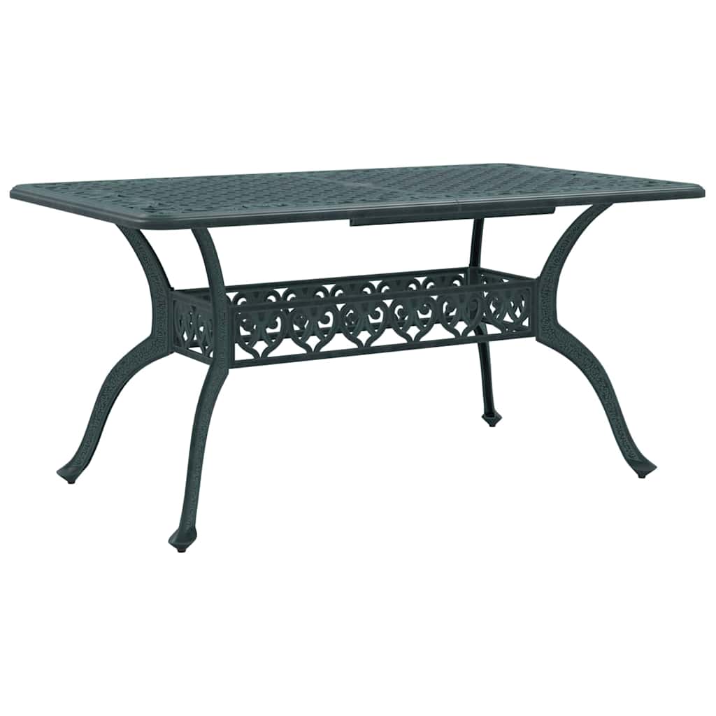 vidaXL Tuintafel 150x90x72 cm gietaluminium wit