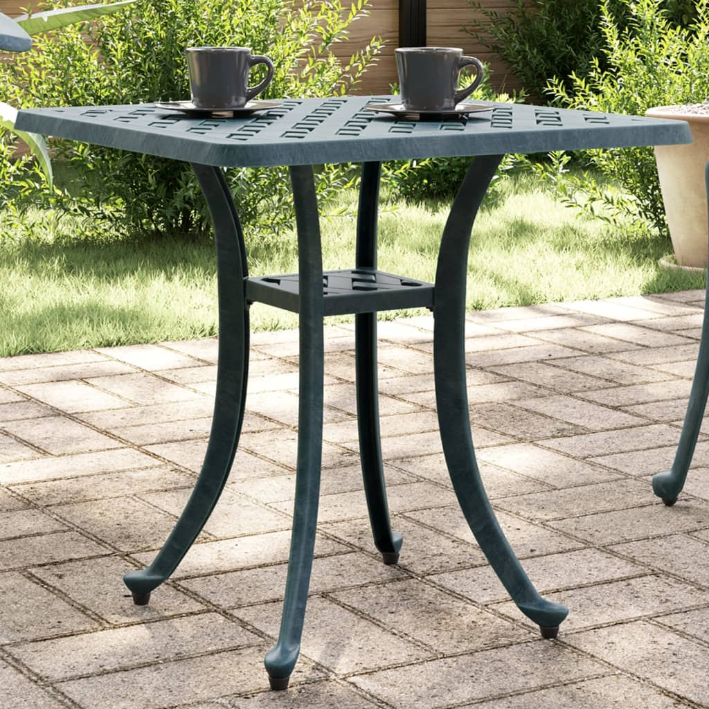 vidaXL Tuintafel 53x53x53 cm gietaluminium bronskleurig