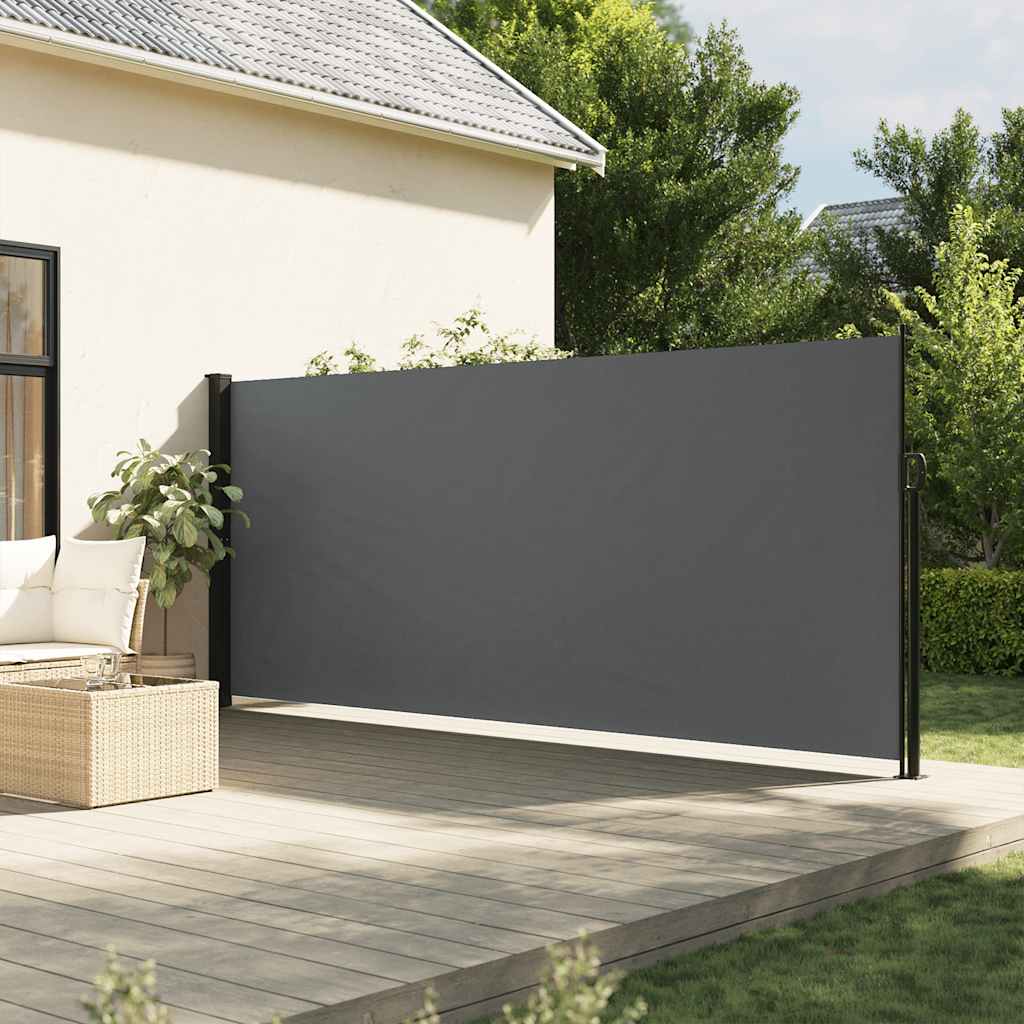 vidaXL Windscherm uittrekbaar 100x300 cm zwart