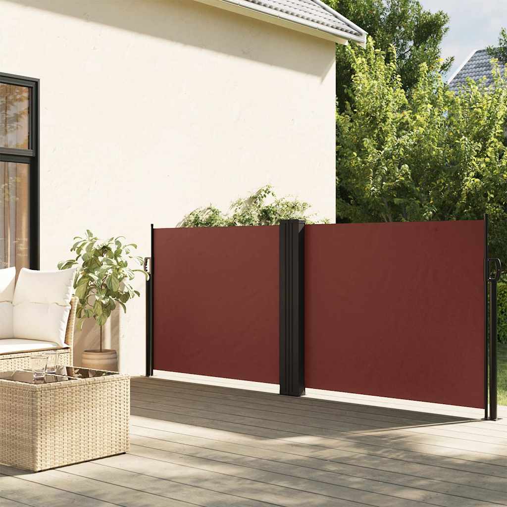 vidaXL Windscherm uittrekbaar 100x600 cm zwart