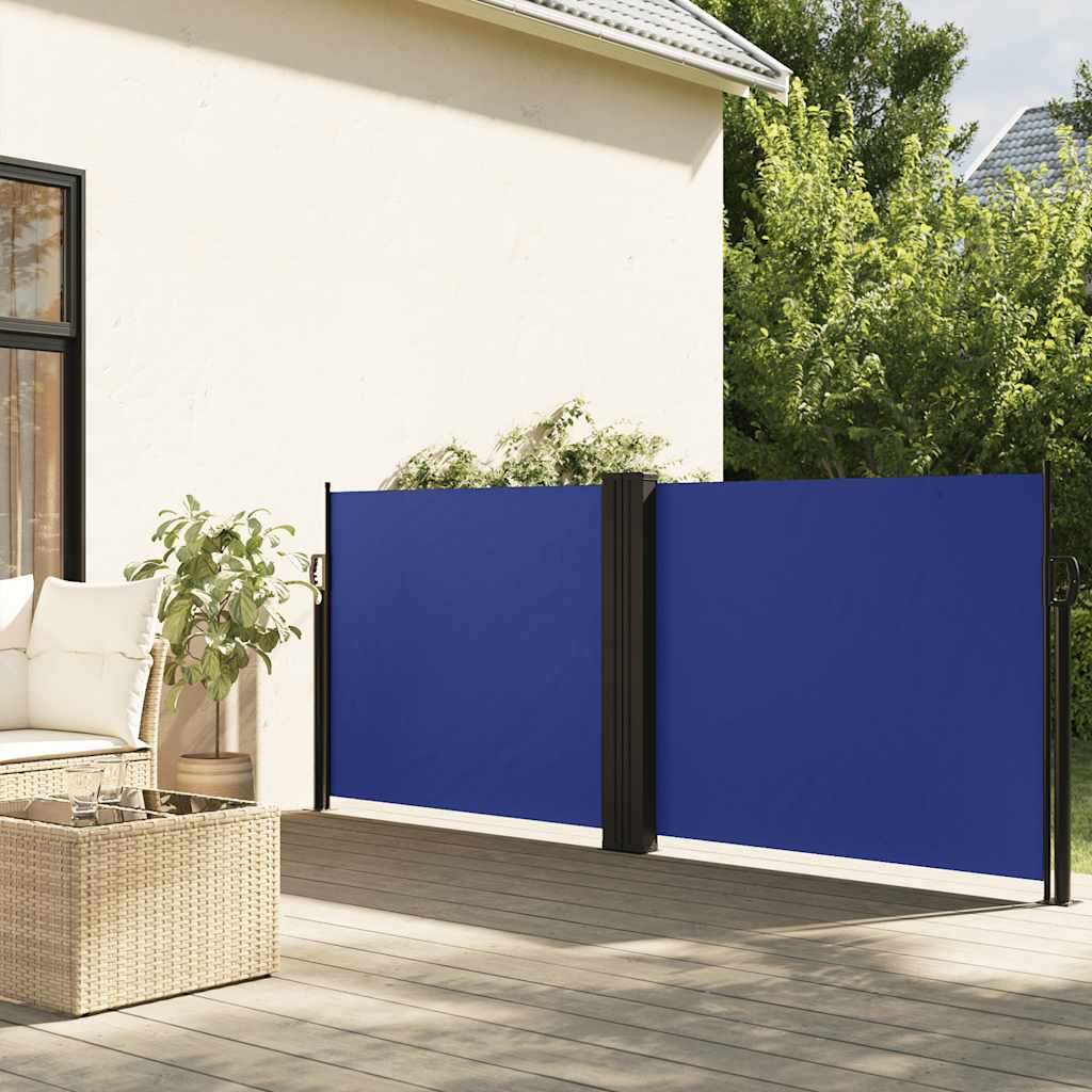 vidaXL Windscherm uittrekbaar 100x600 cm zwart