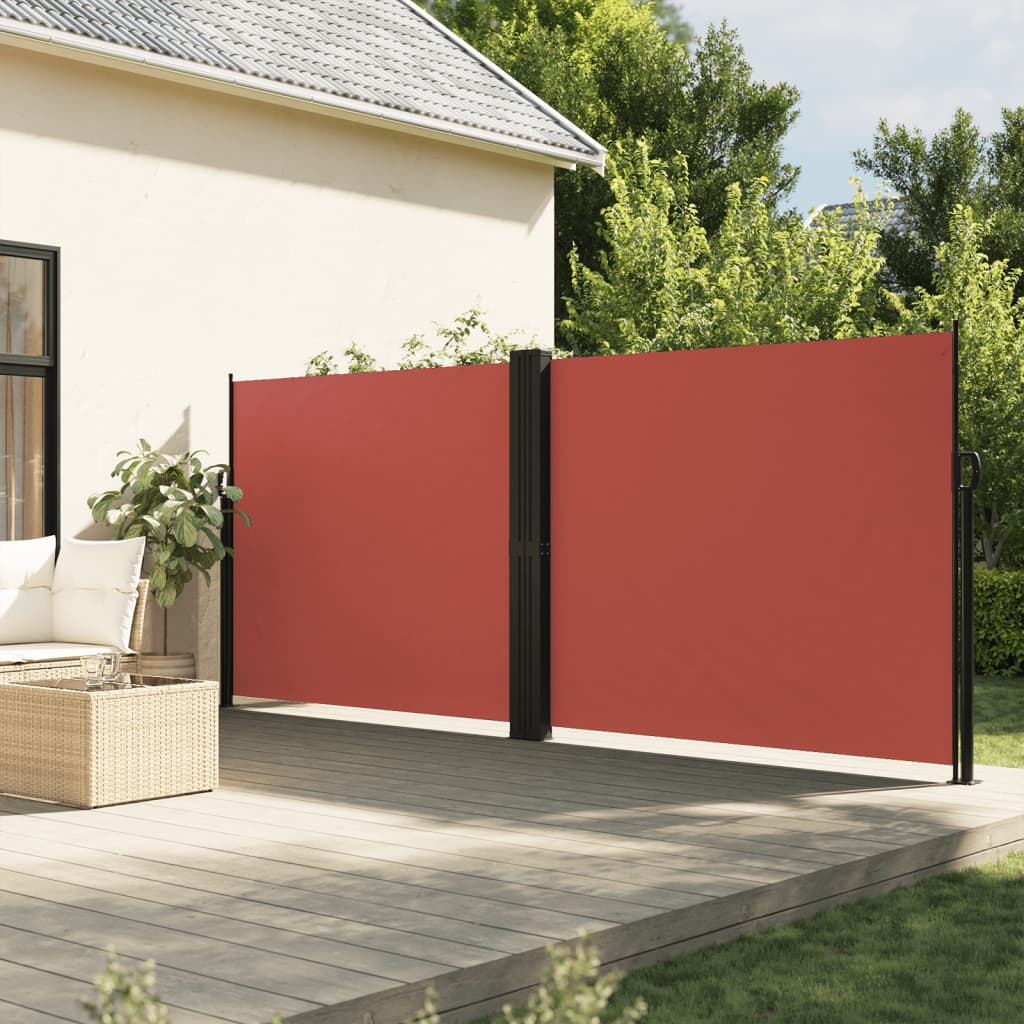 vidaXL Windscherm uittrekbaar 100x600 cm zwart