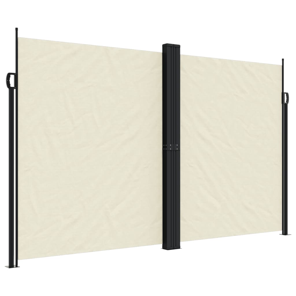 vidaXL Windscherm uittrekbaar 100x600 cm zwart