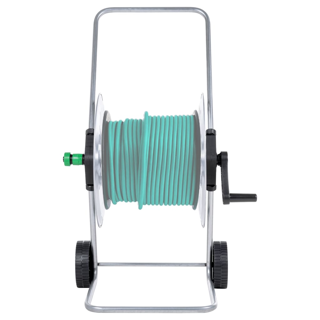 vidaXL Tuinslangkar voor 80 m 1/2" of 50 m 3/4" slang staal