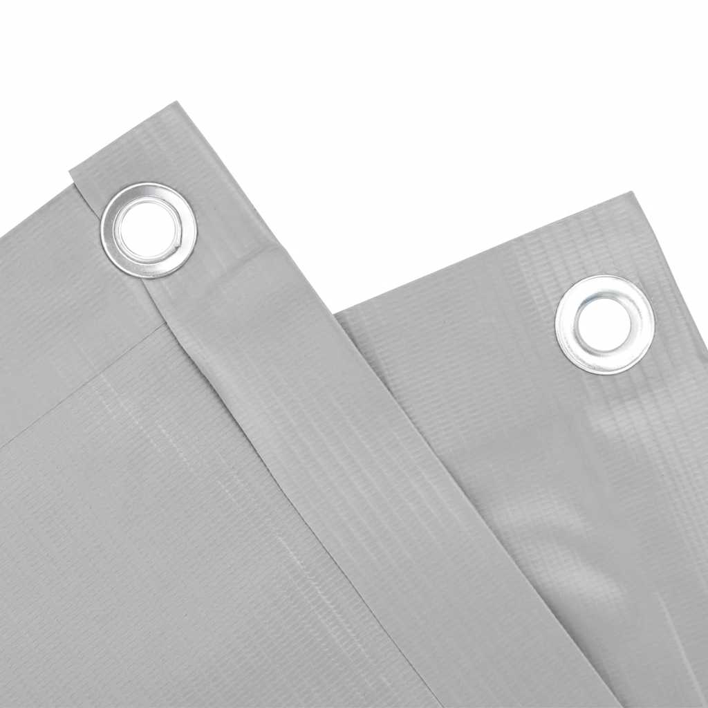 vidaXL Balkonscherm 300x75 cm PVC antracietkleurig