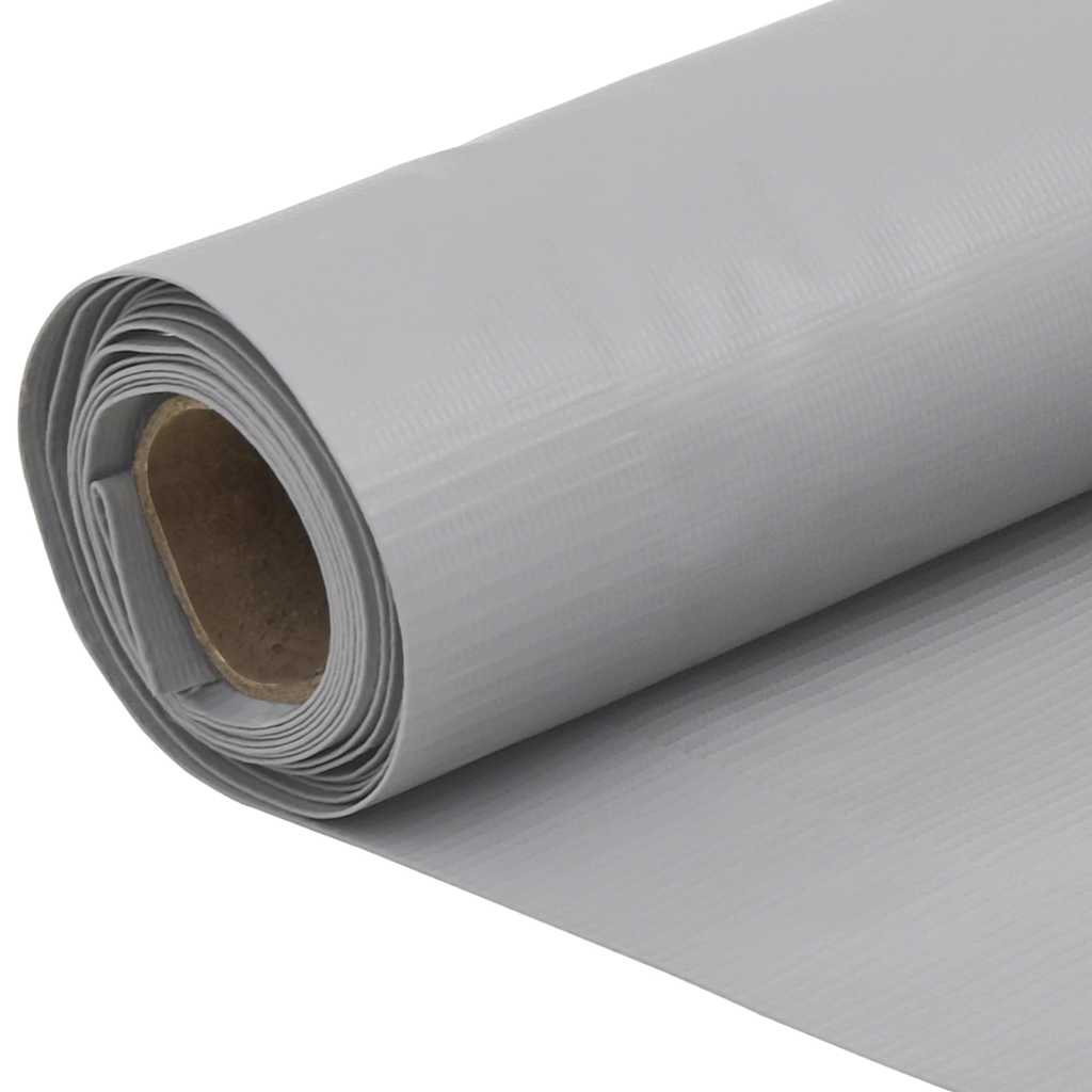 vidaXL Balkonscherm 300x75 cm PVC antracietkleurig
