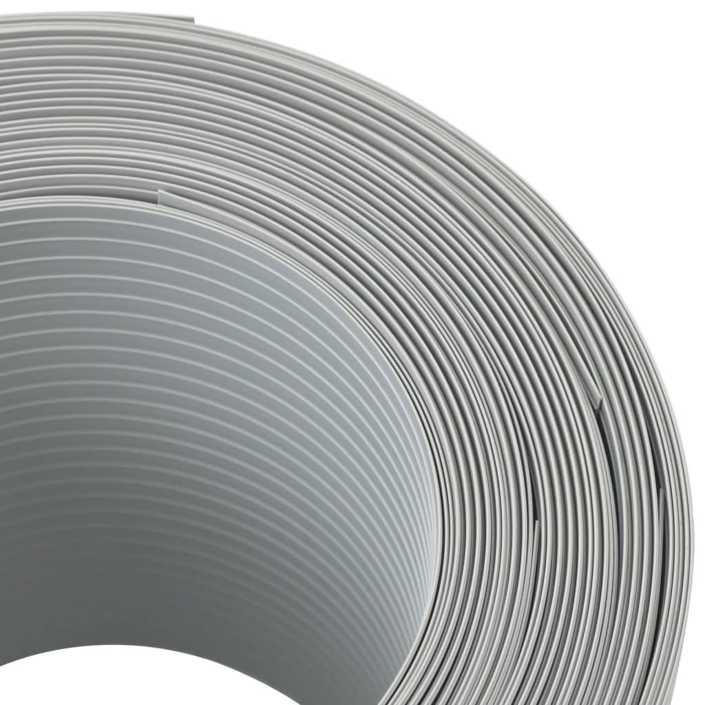vidaXL Tuinschermen 10 st 252,5x19 m PVC lichtgrijs