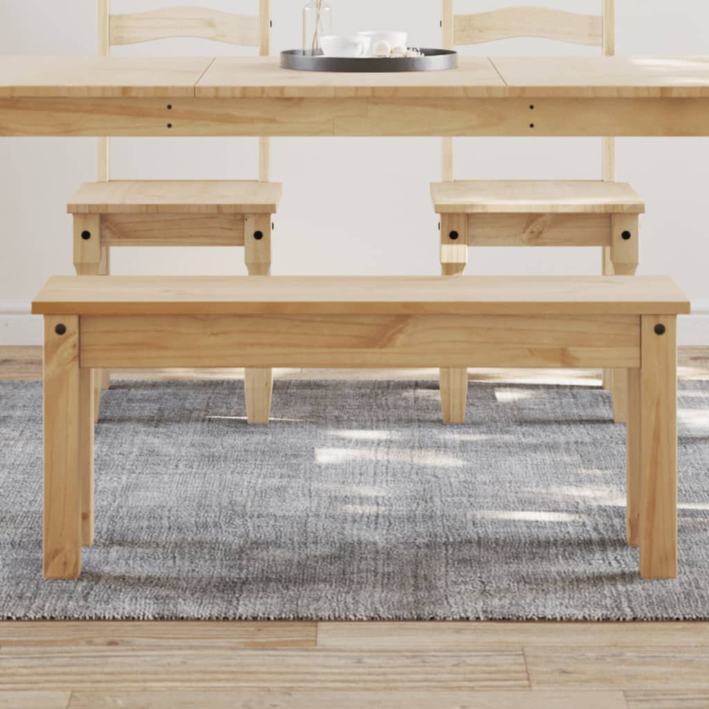 vidaXL Eetkamerbank Panama 105x30x45 cm massief grenenhout